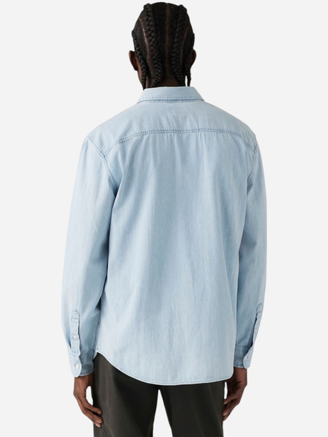 Сорочка бавовняна чоловіча Levi's A7210-0018 L Блакитна (5401157512746) - зображення 2