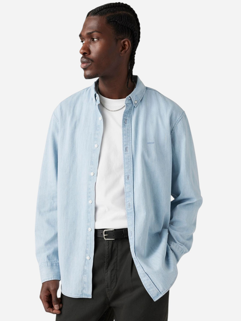 Koszula męska bawełniana Levi's A7210-0018 L Błękitna - obraz 3