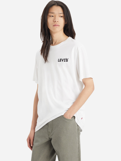 Футболка бавовняна довга чоловіча Levi's 16143-1321 XL Біла (5401128707683) - зображення 1