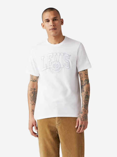 Koszulka męska bawełniana Levi's 22491-1665 L Biała - obraz 3