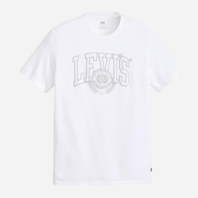 Koszulka męska bawełniana Levi's 22491-1665 S Biała - obraz 5