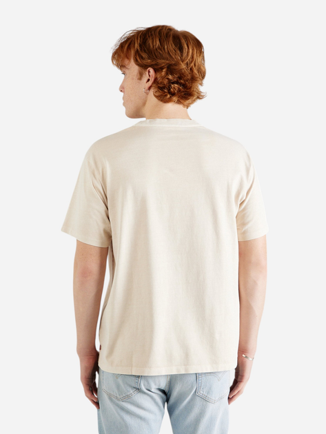 Футболка бавовняна довга чоловіча Levi's A0637-0093 XL Бежева (5401128655342) - зображення 2