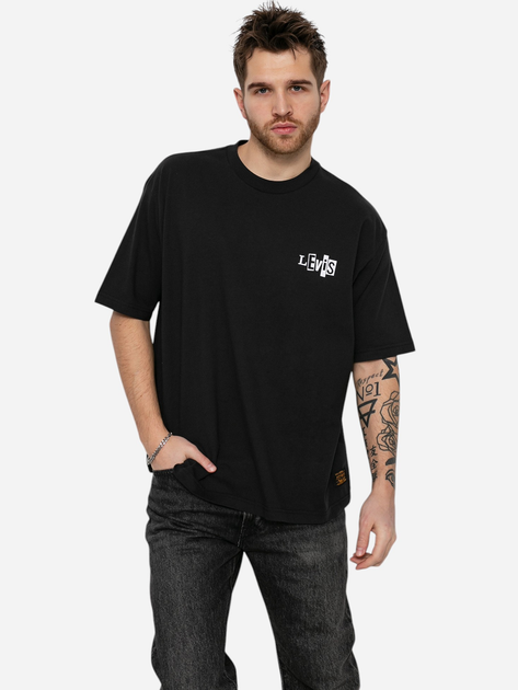 Koszulka męska bawełniana Levi's A1005-0000 S Czarna - obraz 1