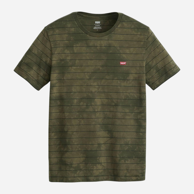 Футболка бавовняна довга чоловіча Levi's 56605-0245 S Оливкова (5401157516720) - зображення 5