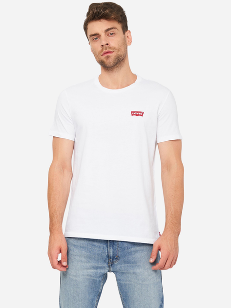 Zestaw koszulek męskich bawełnianych Levi's 79681-0001 L 2 szt Biały/Szary - obraz 2