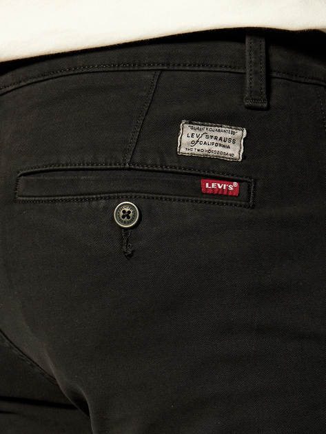 Spodnie chinosy męskie eleganckie Levi's 17196-0005 38-34 Czarne - obraz 4