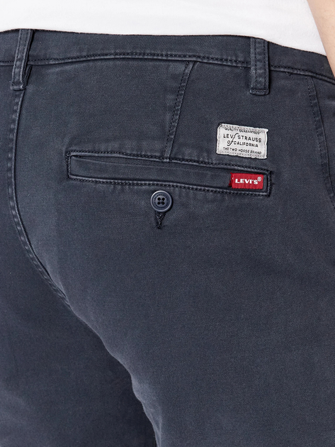 Spodnie regular fit męskie Levi's Xx Chino Std Ii 17196-0016 38-34 Granatowe - obraz 4