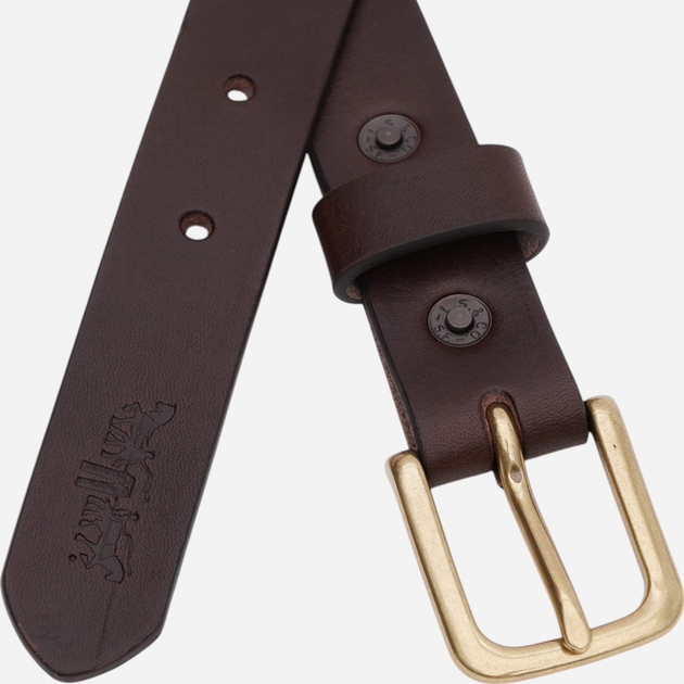 Pasek męski skórzany Levi's 0009Y-0001 90 cm Brązowy - obraz 2
