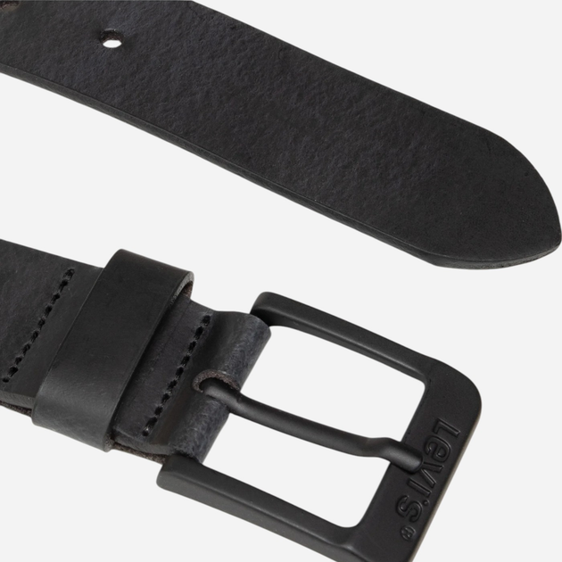 Pasek męski skórzany Levi's 38016-0033 105 cm Czarny - obraz 3