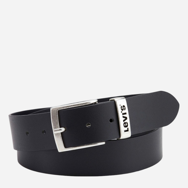 Pasek męski skórzany Levi's 38016-0117 85 cm Czarny - obraz 1