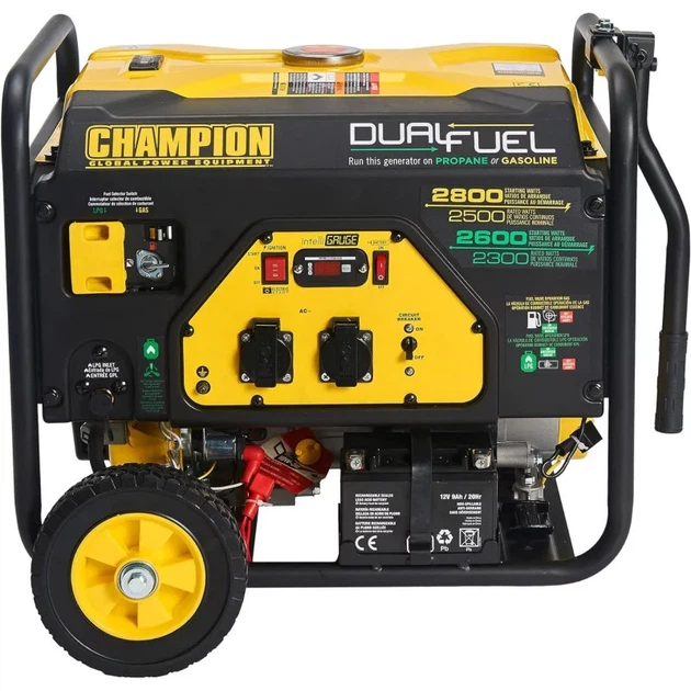Генератор газ/бензин Champion 2.8 кВт (CPG3500E2-DF-EU) двухтопливный LPG Dual Fuel - изображение 2
