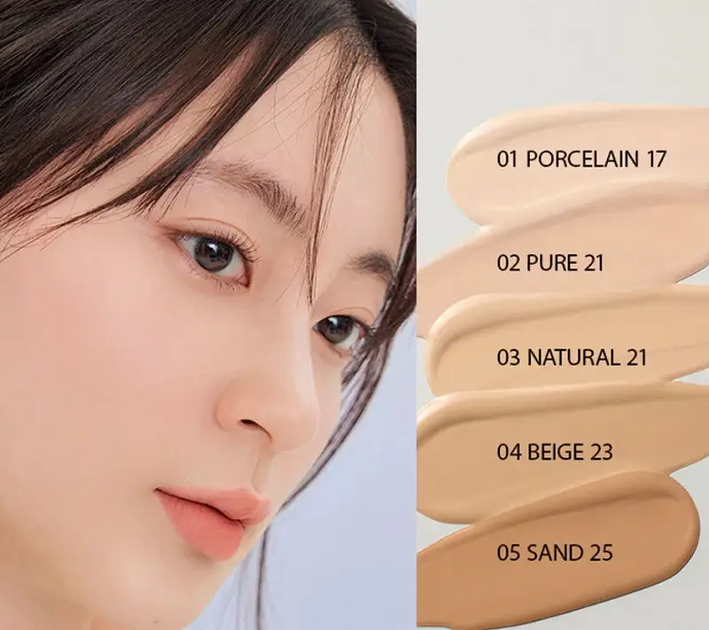 Podkład do twarzy Rom&nd Nu Zero Cushion w poduszce SPF 24 02 Pure 21 15 g (8809625244781) - obraz 4