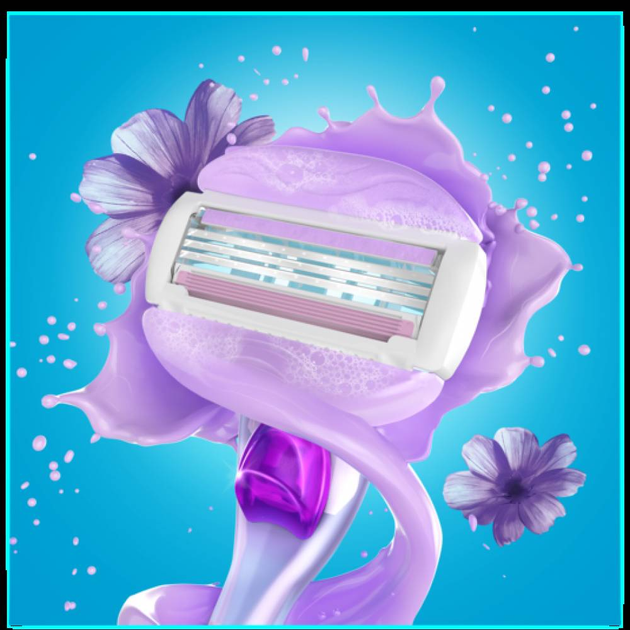 Сменные кассеты (лезвия) для бритья женские Gillette Venus ComfortGlide Spa Breeze 4 шт в упаковке (2415981) - Фото 3 Сменные кассеты (лезвия) для бритья женские Gillette Venus ComfortGlide Spa Breeze 4 шт в упаковке (2415981) - изображение 3