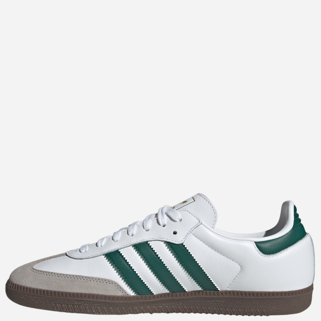Sneakersy męskie do kostki adidas Samba JH8797 38.5 (5.5UK) Białe/Zielone/Szare - obraz 3