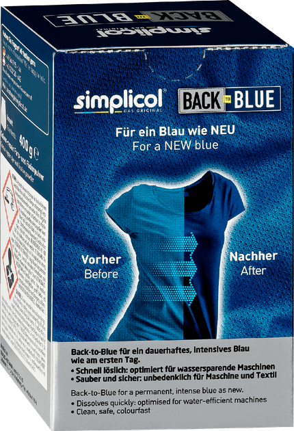 Фарба для одягу та текстилю Simplicol Back to Blue. Блакитний/синій 400 г - изображение 2