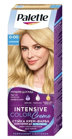 Фарба для волосся Palette 0-00 Освітлювальний (Е20) - Фото 1 Фарба для волосся Palette 0-00 Освітлювальний (Е20) - зображення 1