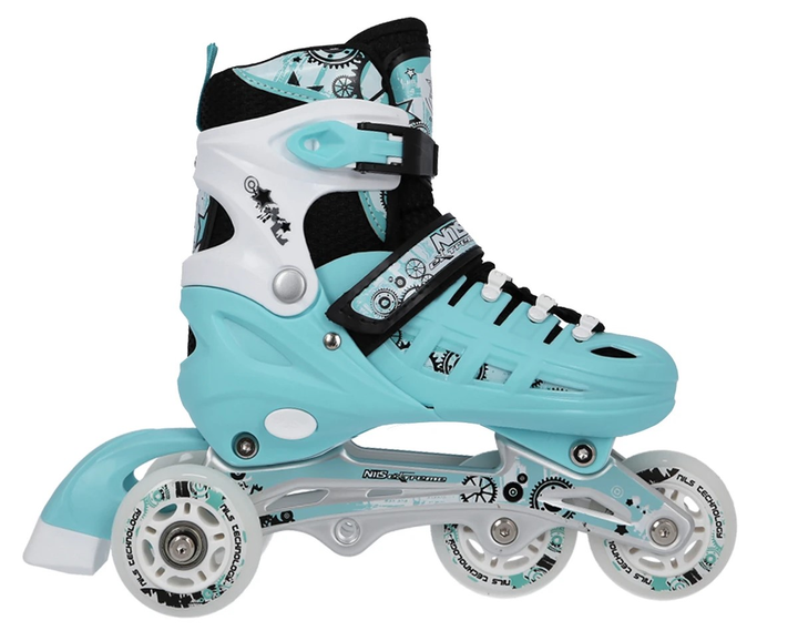 Łyżworolki Nils Extreme 4 w 1 NH10905 35-38 M Miętowy (5907695532791) - obraz 5