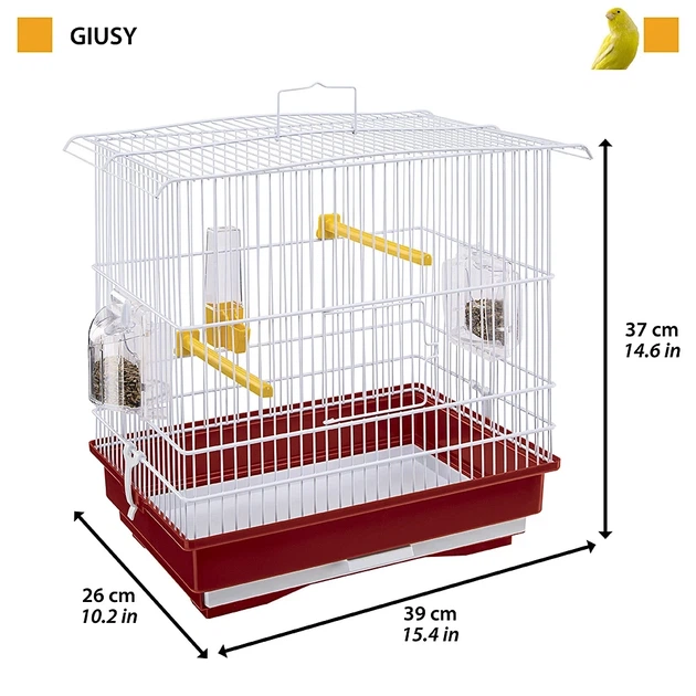 Клетка для канареек и маленьких птиц Ferplast Giusy 39х26х37 см. Зеленая (52008514) - Фото 2 Клетка для канареек и маленьких птиц Ferplast Giusy 39х26х37 см. Зеленая (52008514) - изображение 2