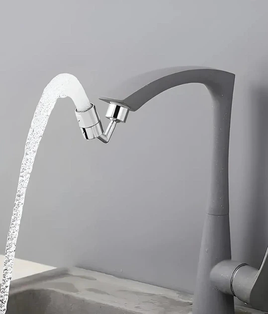 Аэратор изогнутый на кран WATER 36839 с поворотом 720° смесительная насадка - изображение 8