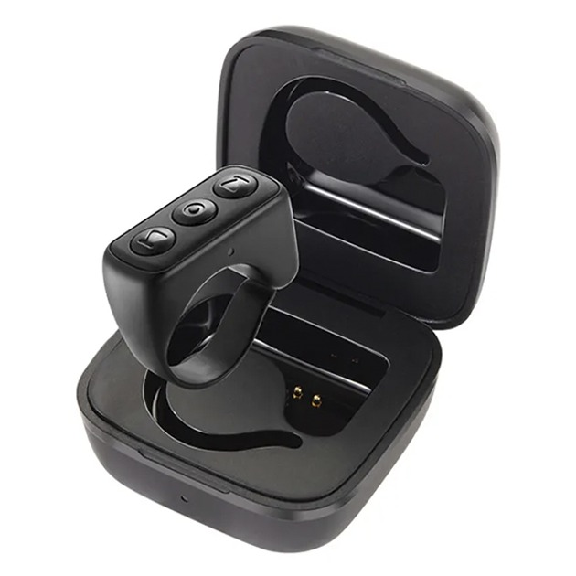 Пульт дистанційного керування D01 Bluetooth для телефону, розумне кільце. Чорний, (C3-03519.black) - зображення 1