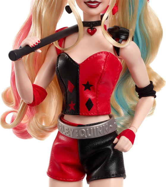 Lalka Mattel Barbie Signature DC Batman Harley Quinn HRM84 (0194735181100) - obraz 3