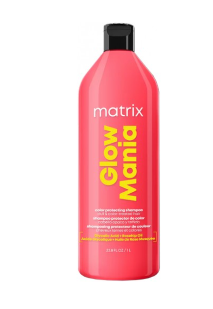 Шампунь для окрашенных волос Matrix Glow Mania Color Protection Shampoo 1000 мл - Фото 1 Шампунь для окрашенных волос Matrix Glow Mania Color Protection Shampoo 1000 мл - изображение 1