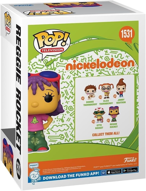 Фігурка Funko Pop! TV Nickelodeon Slime Nick Rewind Реджі Рокет 75743 (889698757430) - зображення 3