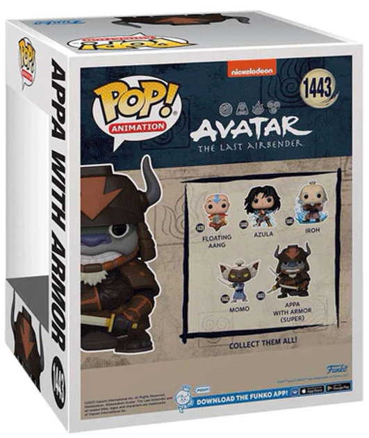 Фігурка Funko Pop Super ATLA Appa w/ Armor 72105 (889698721059) - зображення 3