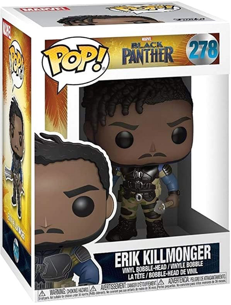 Фігурка Funko Pop! Bobble Marvel Black Panther Killmonger (889698233507) - зображення 1