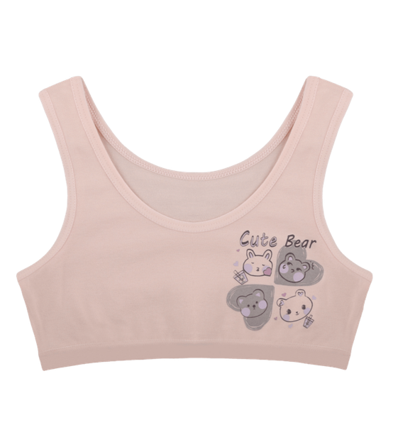 Топ для девочки с принтом Cute Bear - Donella - 4571PB17 - 122-128 см - Персиковый - Фото 1 Топ для девочки с принтом Cute Bear - Donella - 4571PB17 - 122-128 см - Персиковый - изображение 1