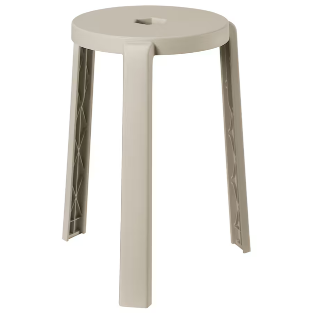 Табурет IBBARBO IKEA 505.701.73 бежевый - Фото 1 Табурет IBBARBO IKEA 505.701.73 бежевый - изображение 1