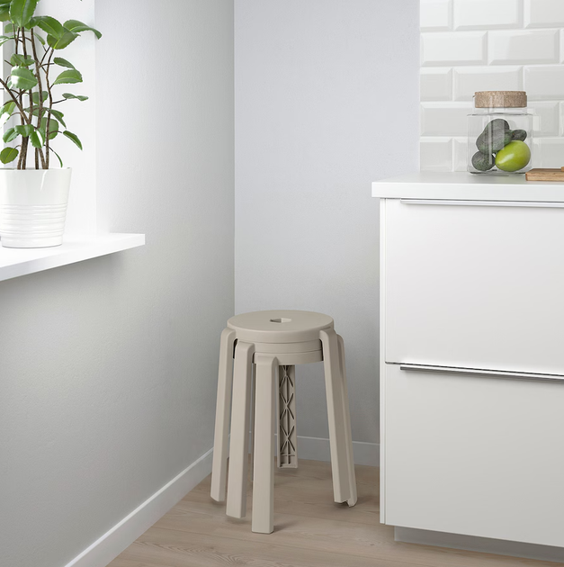 Табурет IBBARBO IKEA 505.701.73 бежевый - Фото 3 Табурет IBBARBO IKEA 505.701.73 бежевый - изображение 3