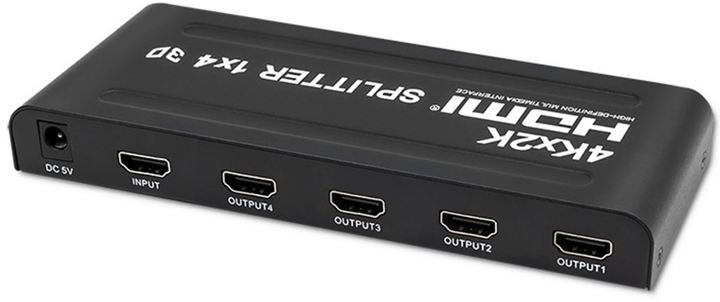 Rozdzielacz Qoltec Splitter 4 x HDMI 4K x 2K aktywny (5901878517988) - obraz 2