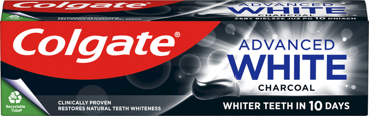 Зубная паста Colgate Advanced White Charcoal, 100 мл - Фото 1 Зубная паста Colgate Advanced White Charcoal, 100 мл - изображение 1