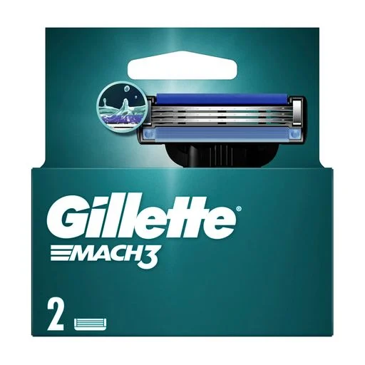 Змінні картриджі для гоління (леза) чоловічі Gillette Mach3, 2 шт - зображення 2