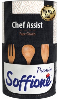 Бумажные полотенца Soffipro Chef Assist 300 листов, 1 рулон - Фото 1 Бумажные полотенца Soffipro Chef Assist 300 листов, 1 рулон - изображение 1