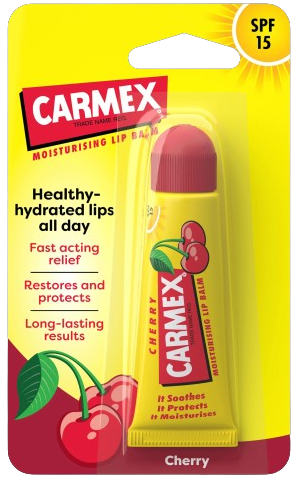 Бальзам для губ Carmex Cherry Вишня SPF 15, 10 г - Фото 1 Бальзам для губ Carmex Cherry Вишня SPF 15, 10 г - изображение 1