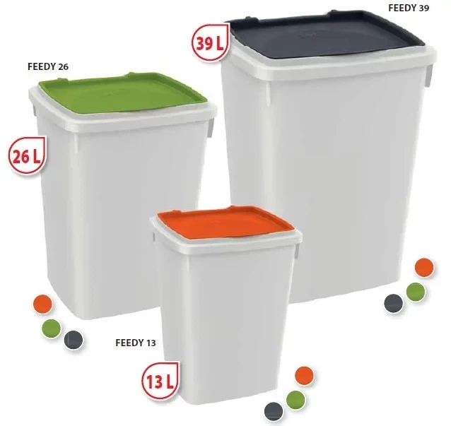 Контейнер для корму Ferplast Feedy 33.8х37.5х48.5 см 39 л Зелений (71960011) - зображення 2