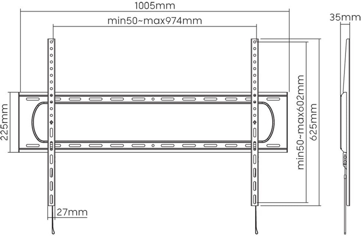Uchwyt ścienny TECHly 60" - 120" ICA-PLB 369F (8059018367034) - obraz 6