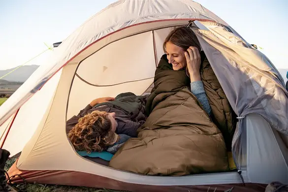 Спальний мішок кокон з капюшоном Naturehike U150 NH20MSD07, (11°C), правий, зелений - зображення 4