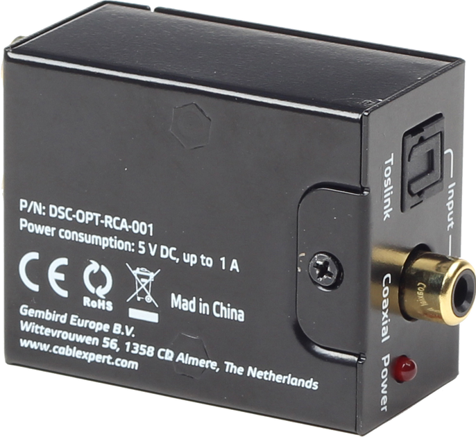 Konwerter audio cyfrowo-analogowy EnerGenie DSC-OPT-RCA-001 - obraz 3