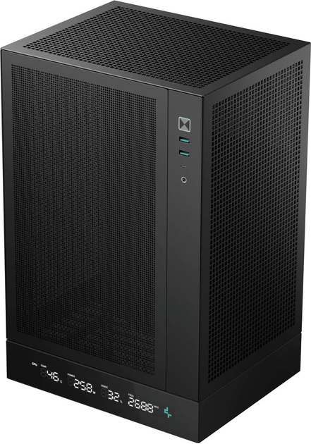 Корпус DeepCool CH170 Digital Black (R-CH170-BKNPI0D-G-1) - зображення 1