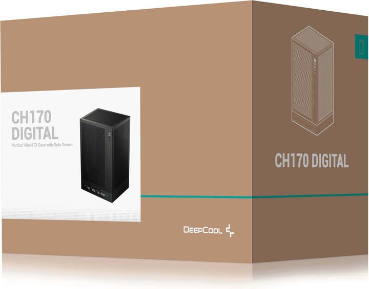 Obudowa DeepCool CH170 Digital Black (R-CH170-BKNPI0D-G-1) - obraz 13