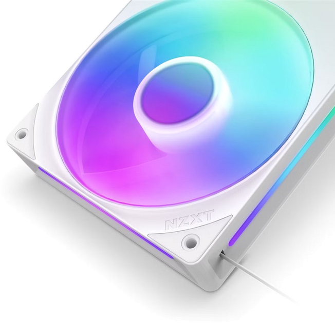 Повітряне охолодження для ПК NZXT F280 RGB Core Fan (Single Frame) White (RF-U28HF-W1) - зображення 5