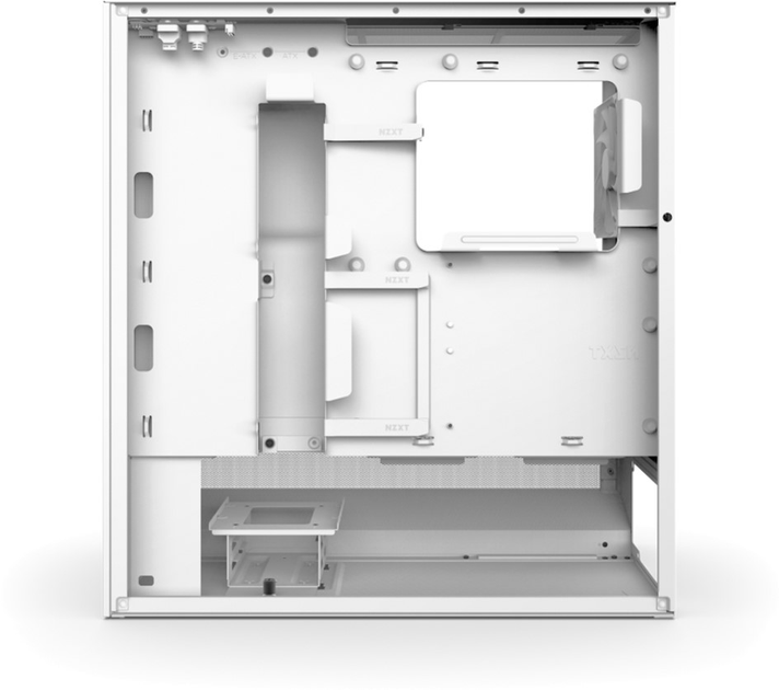 Obudowa NZXT H5 Flow RGB Compact Mid-Tower ATX Case with RGB Fans- All White (CC-H52FW-R1) - obraz 4