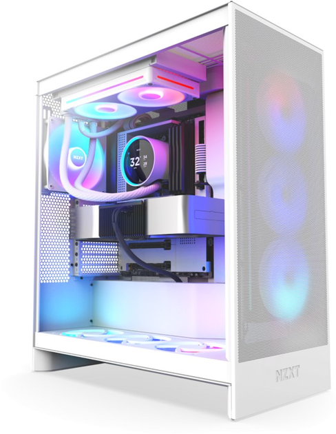 Chłodzenie cieczą NZXT Kraken Elite RGB 240 mm AIO liquid cooler w/Display, RGB, Fans White (RL-KR24E-W2) - obraz 5