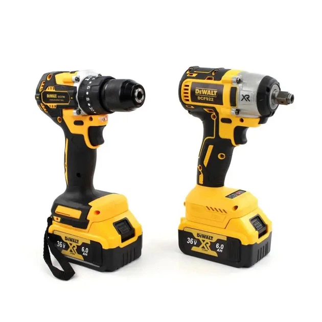 Набор электроинструментов 3-в-1 АКБ SmartUS DeWalt 36V (шуруповерт DCD771 + болгарка УШМ DCG405 + гайковерт DCF892Р2Т) - изображение 4