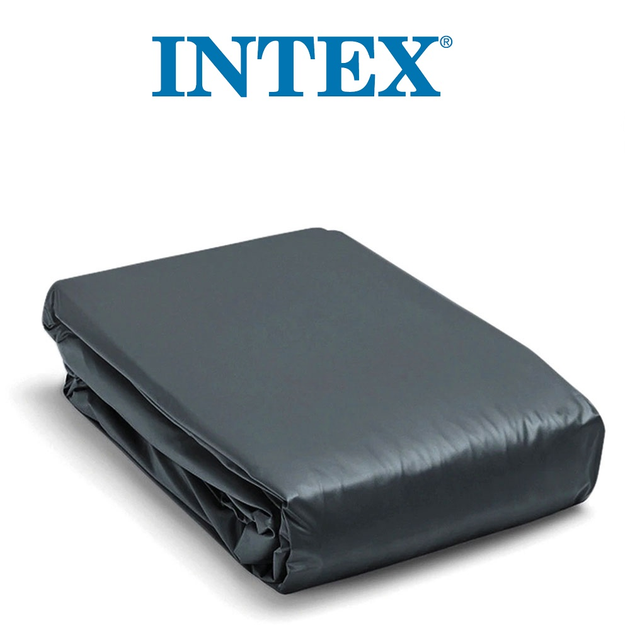 Захисний тент для прямокутного каркасного басейну Intex 460х226 см синій 28039 - зображення 4