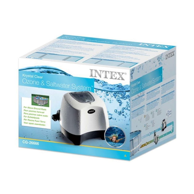 Хлоргенератор с озонатором Intex для дезинфекции и осолонения бассейнов производительность 11г/ч до 56800л 26666 - изображение 8