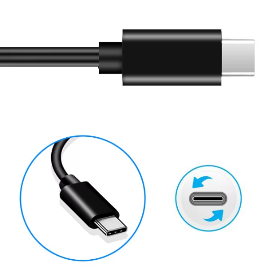Роз'єм Type-C штекер конектор перехідник адаптер USB Type A (мамо) з корпусом кабель 16 см чорний - зображення 3
